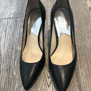 Michael Kors black Leather Heels Size 6